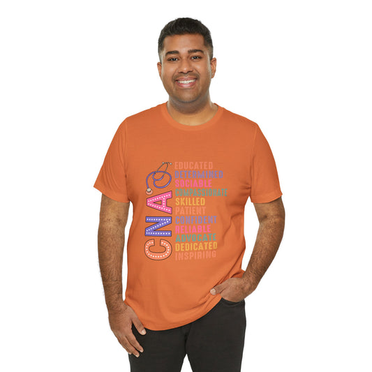 CNA Pride Unisex Short Sleeve Tee - Compassionate & Inspiring Nursing Shirt