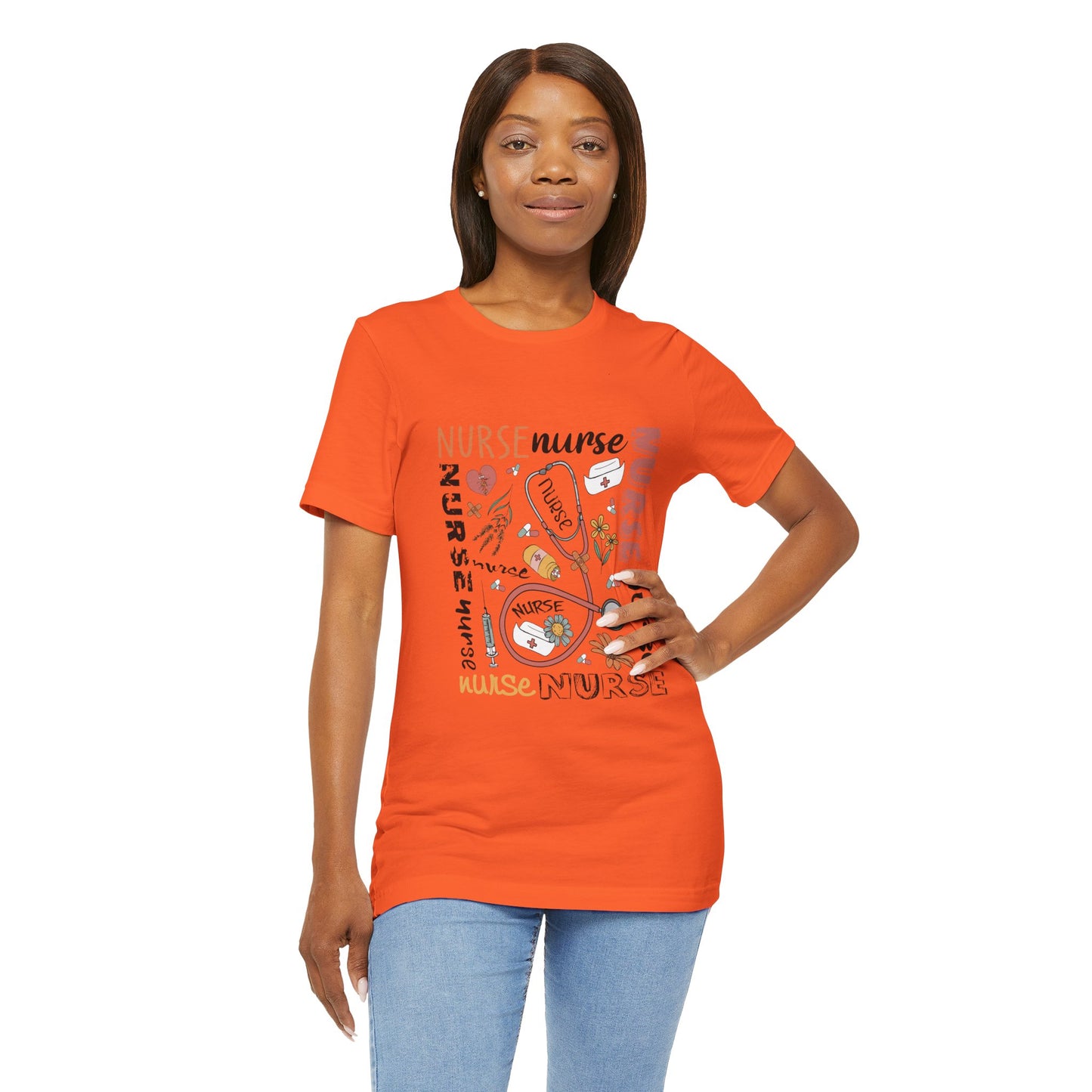 Nurse Appreciation Unisex Jersey Tee - Comfortable Short Sleeve Shirt for Healthcare Workers